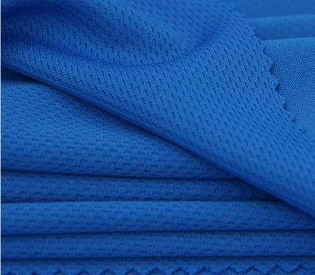 Η μπλε αναπνεύσιμη εγκύκλιος πλέκει το ύφασμα, ύφασμα κυψελωτού πλέγματος απορρόφησης υγρασίας