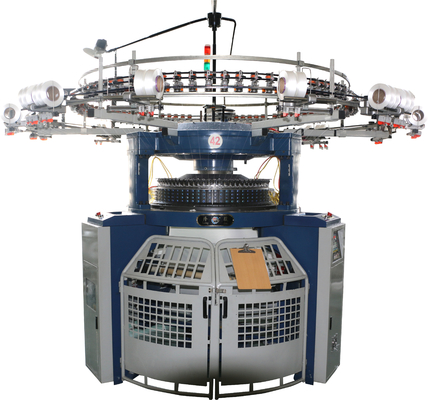 Υψηλή κυκλική πλέκοντας μηχανή διπλό Τζέρσεϋ 2.5T πλευρών παραγωγής για το ελαστικό ύφασμα